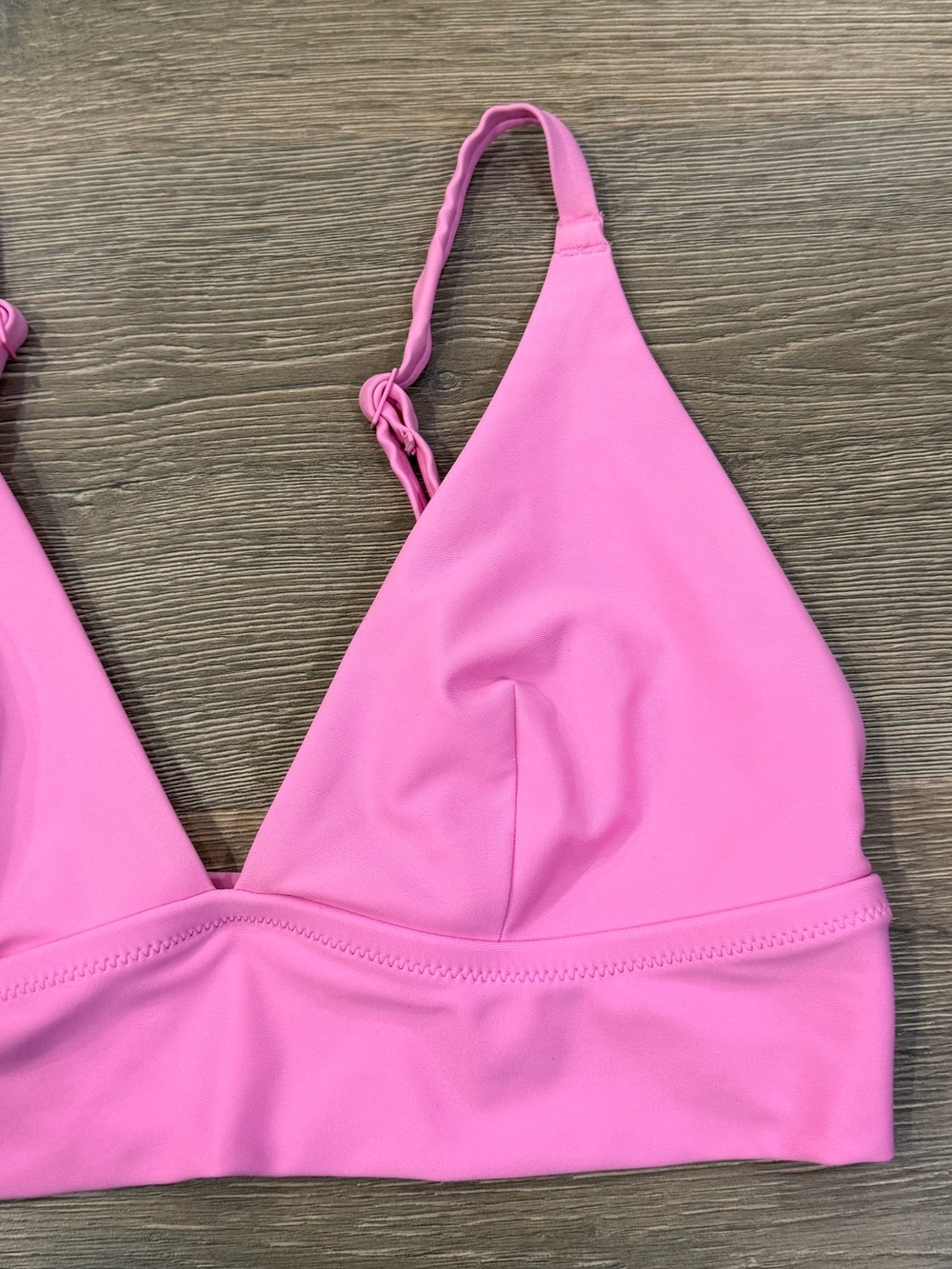 Aerie American Eagle Pink Triangle Bikini Top - Picture 2 of 6